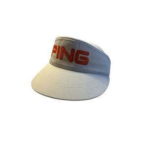 PING Golf Visor Sun Cap Adjustable Embroidered Logo Athletic Sportswear Hat